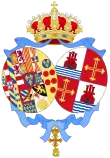 Description de l'image Coat of Arms of Sofia, Duchess of Calabria.svg.