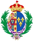 Description de l'image Coat of arms of Louise of Orléans (1882–1958) as Spanish Infanta.svg.