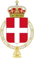 Description de l'image Lesser coat of arms of the Kingdom of Italy (1890).svg.