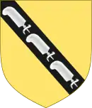 Description de l'image Arms of Sir Roger de Clarendon.svg.