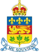 Description de l'image Coat of arms of Quebec.svg.