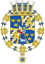 Description de l'image Armoiries du Prince Gustaf Adolf Oscar de Suède.svg.
