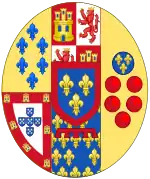 Description de l'image Arms of Princes of the Royal House of the Two Sicilies.svg.