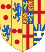 Description de l'image Arms of the Catherine of York, countess of Devon.svg.