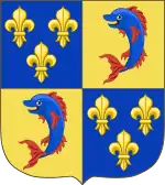 Description de l'image Arms of the Dauphin of France.svg.