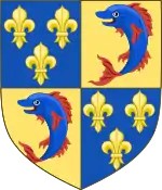 Description de l'image Arms of the capetian dauphins du Viennois.svg.