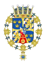 Description de l'image Blason du Prince Sigvard duc d'Uppland.svg.