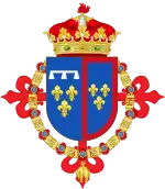Description de l'image Coat of Arms of Alfonso of Orleans, V Duke of Galliera.svg.