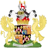 Description de l'image Coat of Arms of David, Earl of Snowdon.svg.