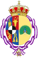 Description de l'image Coat of Arms of Elisabeth of Romania (Order of María Luisa).svg.