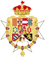 Description de l'image Coat of Arms of Gabriel, Infante of Spain.svg.