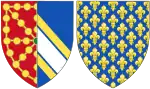 Description de l'image Coat of Arms of Isabella of France, Queen Consort of Navarre.svg.