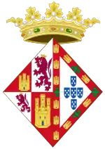 Description de l'image Coat of Arms of Joan of Portugal as Queen of Castile.svg.