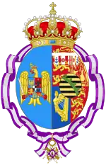 Description de l'image Coat of Arms of Marie of Saxe-Coburg, Queen of Romania (Order of María Luisa).svg.