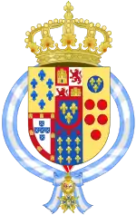 Description de l'image Coat of Arms of Prince Charles of Bourbon-Two Siciles, Prince of Bourbon.svg.