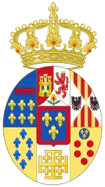 Description de l'image Coat of Arms of Princes of the Two Sicilies (c.1840).svg.