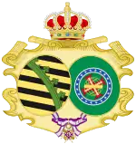 Description de l'image Coat of Arms of Princess Leopoldina of Brazil (Order of Maria Luisa).svg.