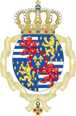 Description de l'image Coat of Arms of Princess Marie Astrid of Luxembourg (Order of Isabella the Catholic).svg.