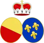 Description de l'image Coat of Arms of Princess Marie d'Orléans.svg.