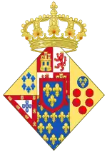 Description de l'image Coat of Arms of Princess of the Royal House of the Two Sicilies.svg.