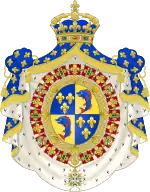 Description de l'image Coat of Arms of the Dauphin of France.svg.