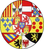 Description de l'image Coat of arms of Bourbon-Spain 1761 (oval).svg.