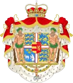 Description de l'image Coat of arms of Joachim, Prince of Denmark.svg.