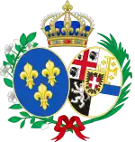 Description de l'image Coat of arms of Marie Joséphine of Savoy.svg.