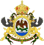 Description de l'image Coat of arms of Mexico (1864-1867).svg.