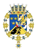 Description de l'image Coat of arms of Prince Carl of Sweden (1907).svg.