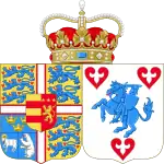 Description de l'image Coat of arms of Princess Marie of Denmark.svg.