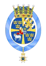 Description de l'image Coats of arms of Princesse Léonore of Sweden.svg.