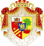 Description de l'image Grand coat of arms of Élisa Napoleone Baciocchi.svg.