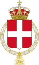 Description de l'image Lesser coat of arms of the Kingdom of Italy (1890).svg.