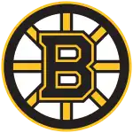 Logo des Bruins représentant un B sur une roue à huit rayons.