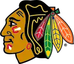 Logo des Blackhawks représentant une tête d'indien.