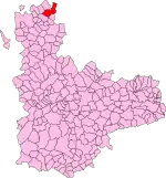 Localisation de Santervás de Campos