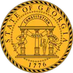 Description de l'image Seal of Georgia.svg.