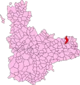 Localisation de Castroverde de Cerrato