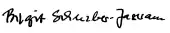 signature de Birgit Schnieber-Jastram