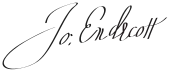 signature de John Endecott