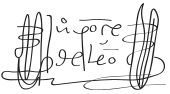 signature de Juan Ponce de León