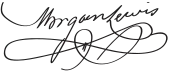 signature de Morgan Lewis