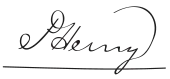 signature de Patrick Henry (révolutionnaire américain)