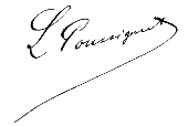 signature de Léon Poussigue