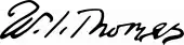 signature de William Isaac Thomas