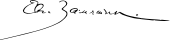 signature d'Evgueni Zamiatine