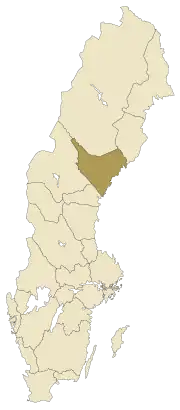 Localisation de Ångermanland