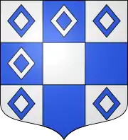 Blason de l'abbaye Saint-Quentin-en-l'Isle