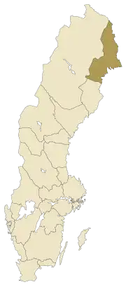 Localisation de Norrbotten